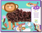 Djeco Fluffy friends: Tvorenie s vlnou a suchým zipsom