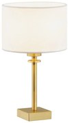 Argon 8047 - Stolná lampa ABBANO 1xE27/15W/230V mosadz/biela