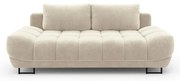 Béžová trojmiestna rozkladacia pohovka so zamatovým poťahom Windsor &amp; Co Sofas Cirrus