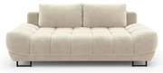Béžová trojmiestna rozkladacia pohovka so zamatovým poťahom Windsor &amp; Co Sofas Cirrus