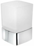 GEDY 549813 Lounge pohár na postavenie, mliečne sklo/chróm