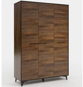 Skriňa Frida II S3D shirin walnut