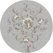Koberec Agnella Ballata Natural Jira sivý, kruh