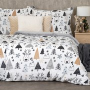 4Home Obliečky mikroflanel Nordic forest, 140 x 220 cm, 70 x 90 cm