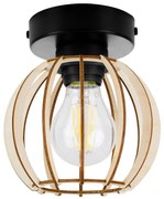 Stropné svietidlo Timber 8, 1x drevené tienidlo, kb