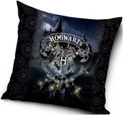 Vankúš Harry Potter - motív erb Hogwarts - 40 x 40 cm