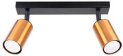 Sollux SL.1375 - Bodové svietidlo WINX 2xGU10/10W/230V čierna/meď