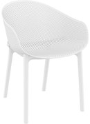 SKY záhradná stolička white