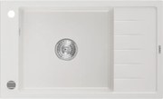 Mexen Elias - drez granitový 79,5x48,0cm, 1-komorový, biela, 6511791005-20