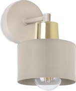 Nástenné svietidlo Panta 1, 1x béžové kovové tienidlo, g