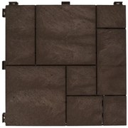 Gumová dlaždica STONE MOSAIC 30 x 30 cm, hnedá MHEU5100589
