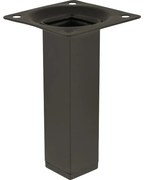 Štvorcová nábytková noha 10 cm čierna