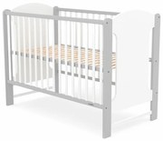 New Baby Detská postieľka Elsa, biela-sivá