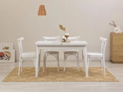 Jedálenský set Duvasa 11 (biela) (pre 4 osoby). Vlastná spoľahlivá doprava až k Vám domov. 1093813