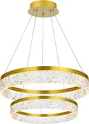 Toolight Toolight, LED závesné osvetlenie 60cm, 60W, 3000K, LHJ049-CP2, zlatá, OSW-60028