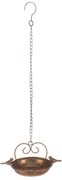 Závesné kovové napájadlo Romance, 15 x 15 x 12 cm, farba medená