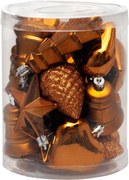 Dekorácie MagicHome Vianoce, sada, 20 ks, medeno zlaté, mix, na vianočný stromček