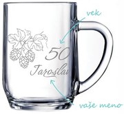 Pieskovaný polliter na pivo Chmel