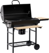 BBQ Meeting Gril na drevené uhlie s vekom a kolieskami 101 x 70,5 x 94,5 cm *5337