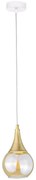 Luster na lanku LACRIMA WHITE 1xE27/60W/230V