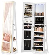 Šperkovnica so zrkadlom a LED osvetlením JJC008W03