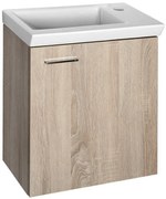 Aqualine Aqualine, ZOJA/KERAMIA FRESH umývadlová skrinka 44x50x23,5cm, dub platin, 51046DP