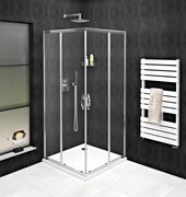 Gelco Gelco, SIGMA SIMPLY štvorcová sprchová zástena 1200x1200 mm, rohový vstup, číre sklo, GS2112-01