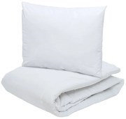 Letný paplón prešívaný 140x200 cm s vankúšom 70x90 cm ECONOMY PEACH, biely