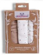 Babymatex Bambusové plienky Hviezdičky, 70 x 70 cm, súprava 3 ks