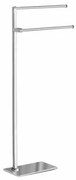 GEDY 783113 stojan s držiakom uterákov, hranatý, strieborná
