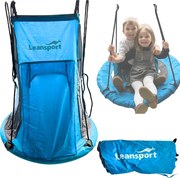 LEAN Sport Hojdací stan Čapie hniezdo Modrý 90-100 cm