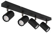 Globo 57918-4B - Bodové svietidlo JAMES 4xGU10/25W/230V čierna