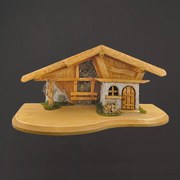 AMADEA Drevený betlehem BEZ FIGURÍK 45 cm
