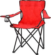 CH Skladacia kempingová stolička - červená