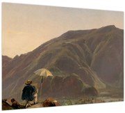 Obraz - Jules Coignet, View of Bozen with a Painter, reprodukcia (70x50 cm)