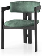 Jídelní židle CO z masivu zelená/černá