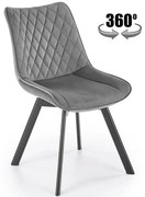 Stolička K520 sivá