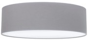 Stropné svietidlo Gaja, 1x šedé textilné tienidlo, (biele plexisklo), (fi 50cm)