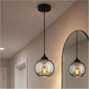 Brilagi - Luster na lanku DIOR 1xE27/60W/230V čierna/dymovošedá