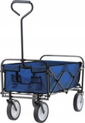 CH Modrý skladací záhradný vozík Loca