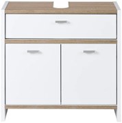 Livarno home Skrinka pod umývadlo, biela, 58 x 55 x 28 cm  (100392443)