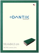 DANTIK rám na obraz 59,4x84 | RETRO zelená (Plexi Čiré)