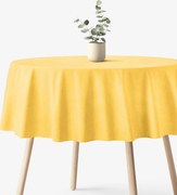 Goldea okrúhly obrus malaga - žltý Ø 100 cm