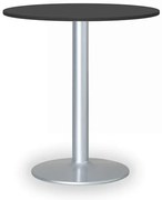 Konferenčný stolík FILIP II, priemer 80 cm, sivá podnož, grafit
