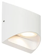 Moderná vonkajšia nástenná lampa biela vrátane LED 2-svetlo IP54 - Mal