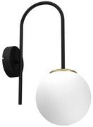 Nástenná lampa CAMBRIDGE 1xE14/60W/230V čierna/mosadz