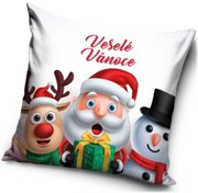 Dekoračný vankúš Veselé Vianoce - 40 x 40 cm