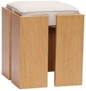 Stolička v prírodnej farbe Forma – Hübsch