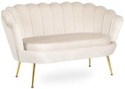 Vintino zamatová sedačka ZORAYA krémová