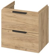 Cersanit Malika, závesná umývadlová skrinka 594x450x551 mm, dub, S598-045-DSM